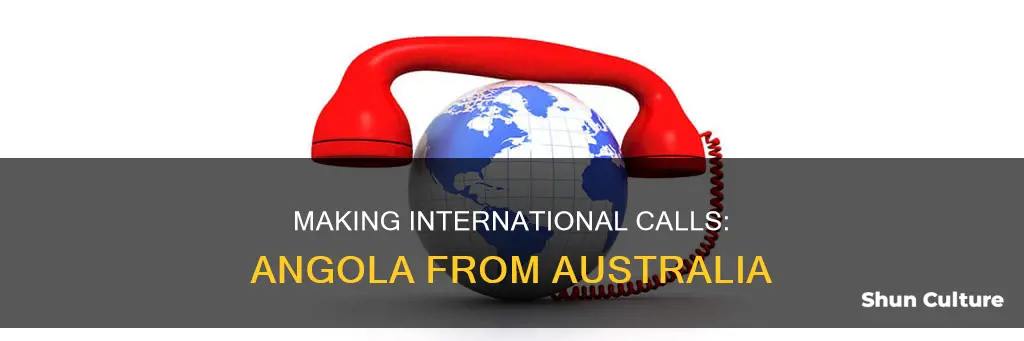 how to call angola from australia