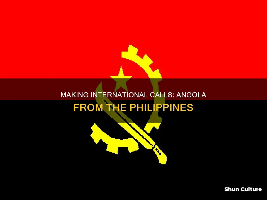 how to call angola from philippines