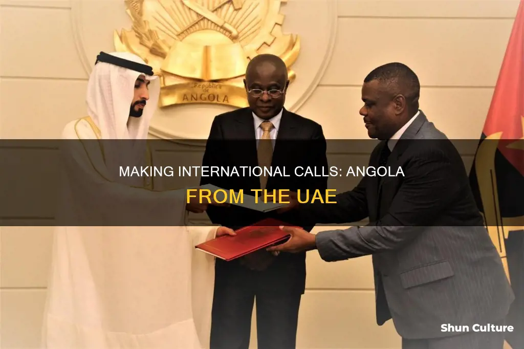 how to call angola from uae