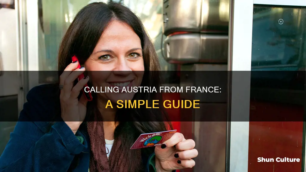 how to call austria from france