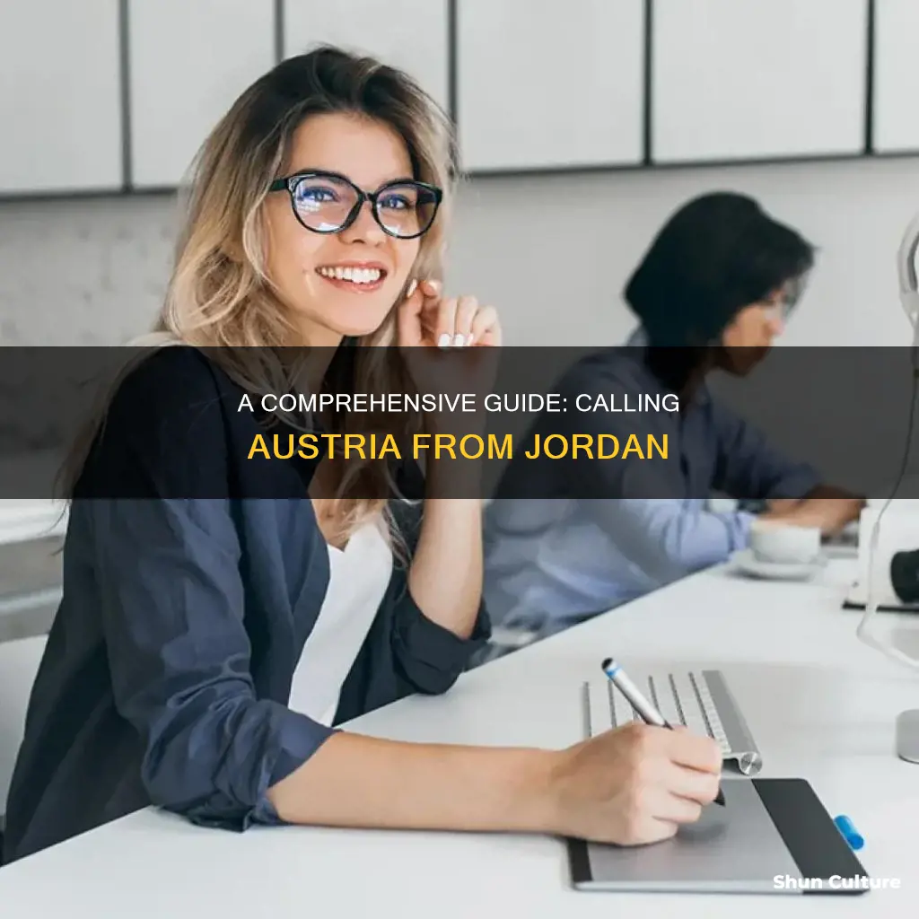 how to call austria from jordan