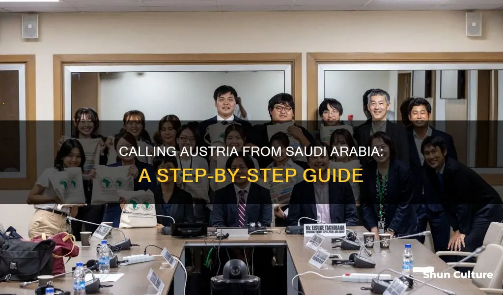 how to call austria from saudi arabia