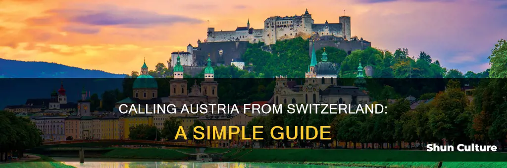 how to call austria from switzerland