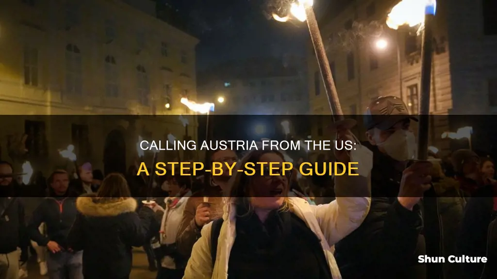 how to call austria from the us