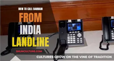 Calling Bahrain from India: Simple Landline Instructions