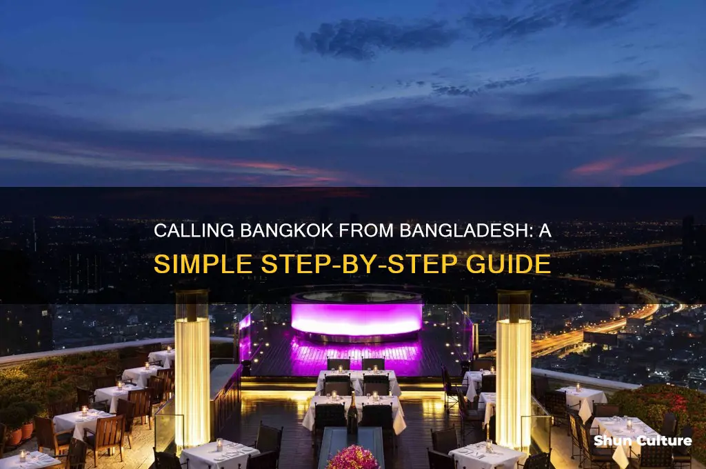 how to call bangkok from bangladesh