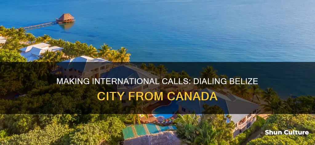 how to call belize city from canada