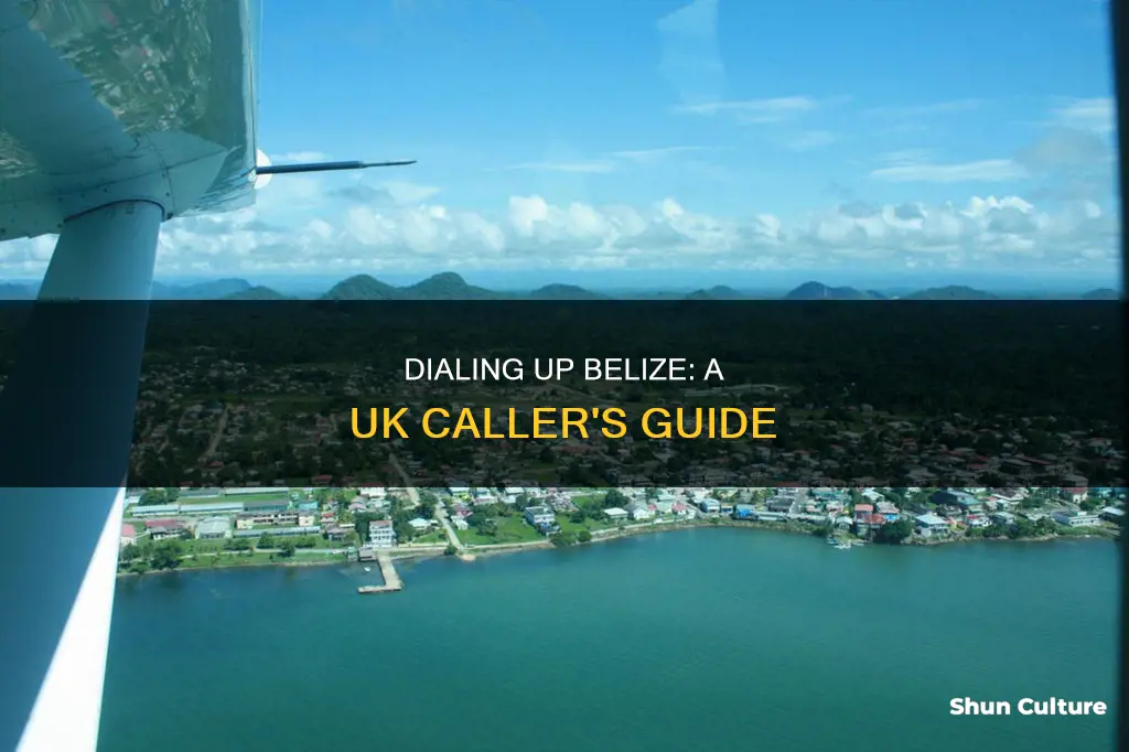 how to call belize from uk