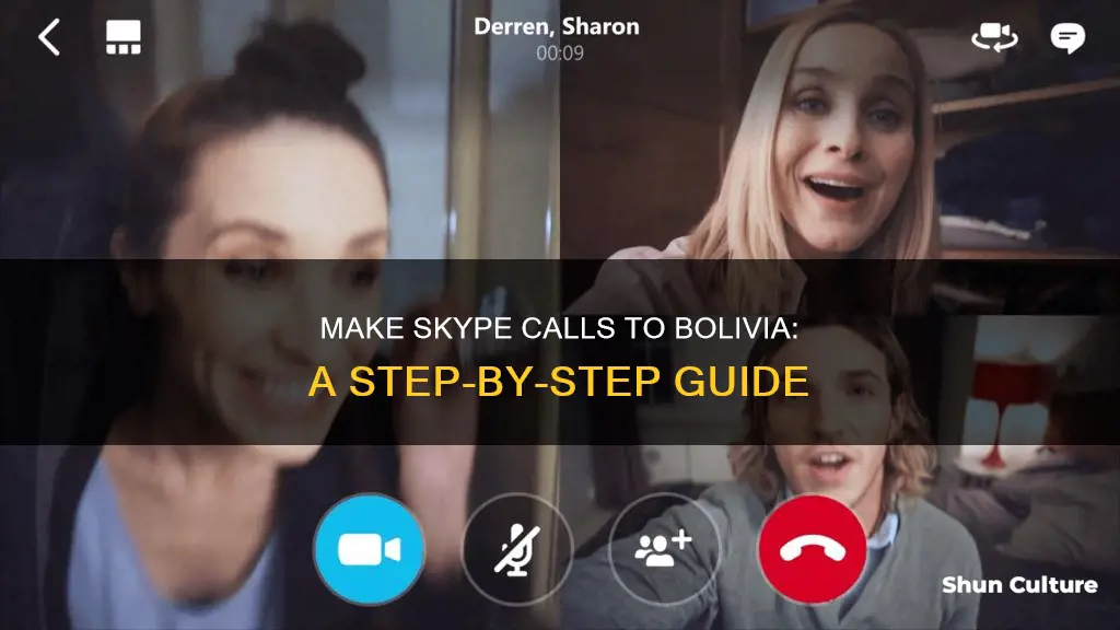 how to call bolivia from skype