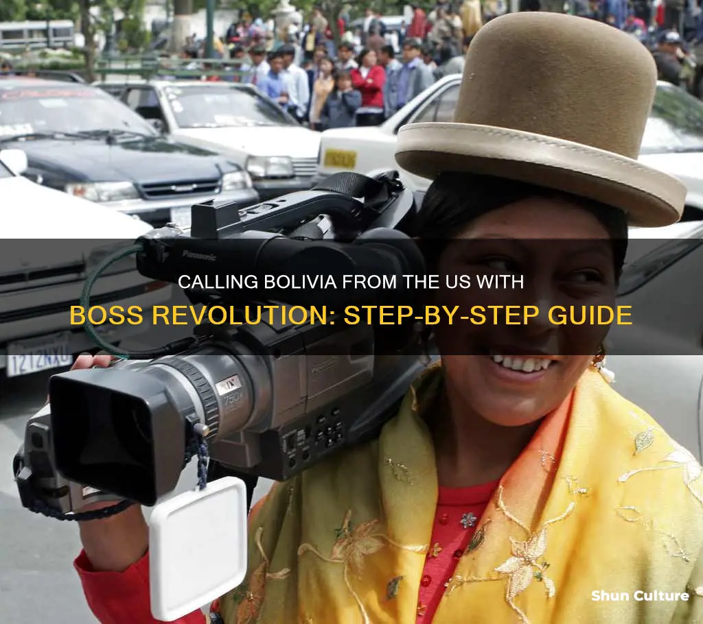 how to call bolivia from the us using boss revolution