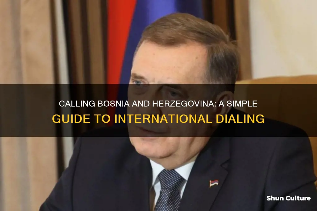 how to call bosnia and herzegovina