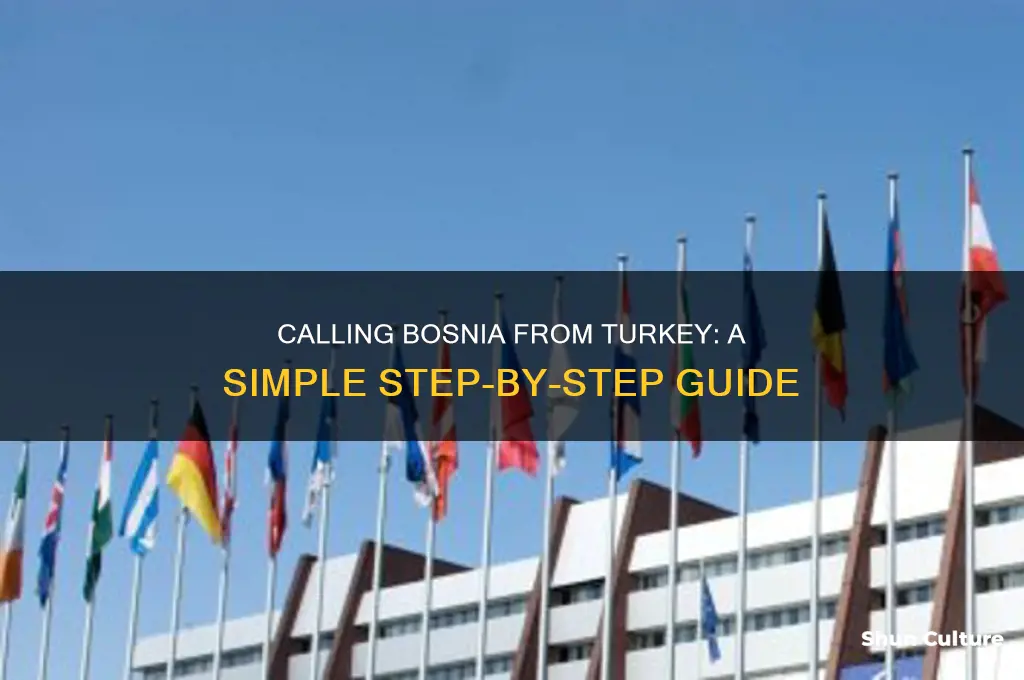 how to call bosnia from turkey
