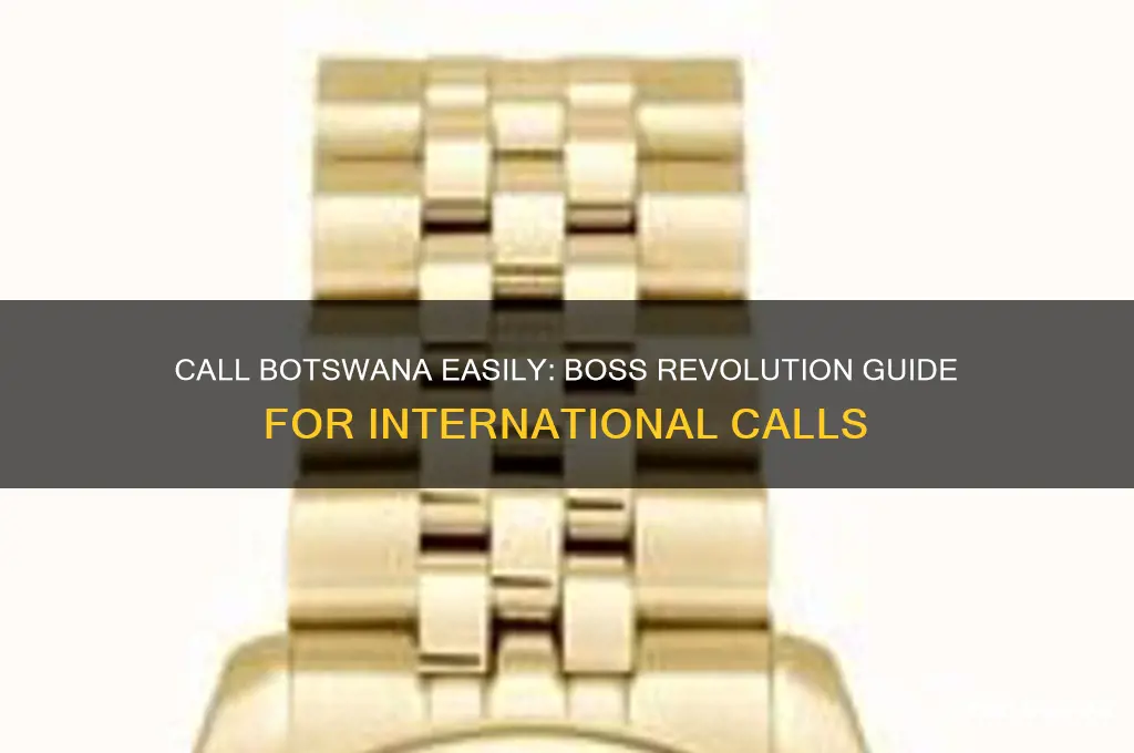 how to call botswana using boss revolution