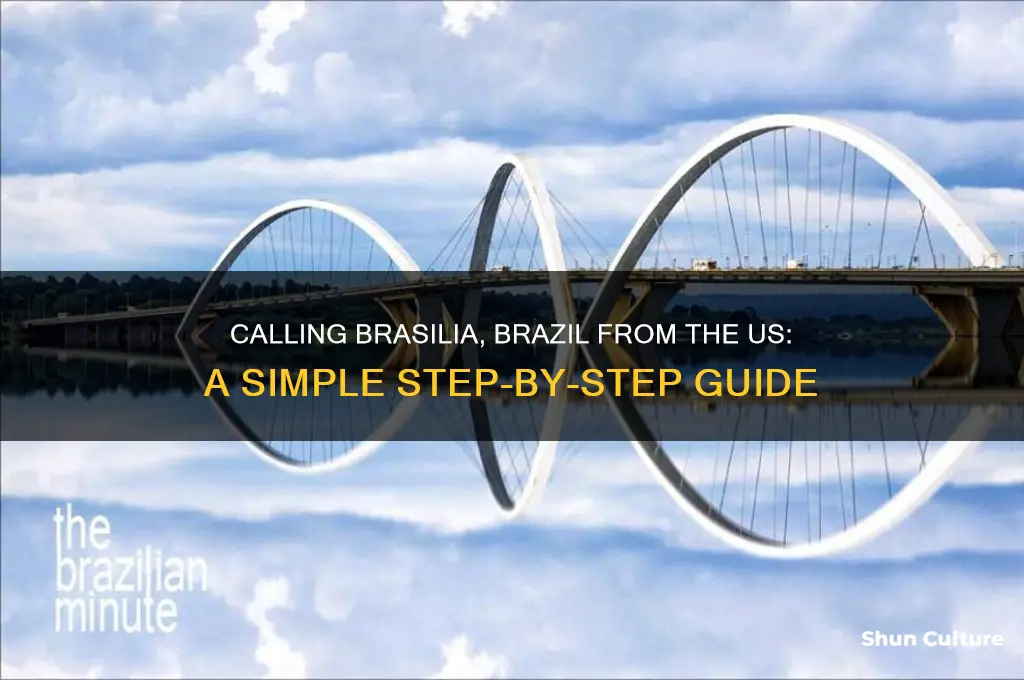 how to call brasilia brazil from the us