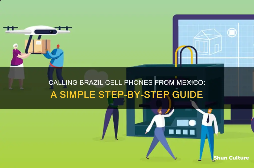 how to call brazil cell phone from mexico
