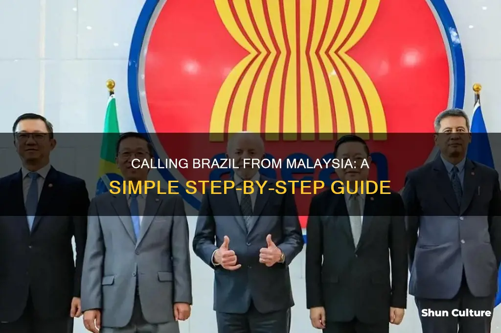 how to call brazil from malaysia