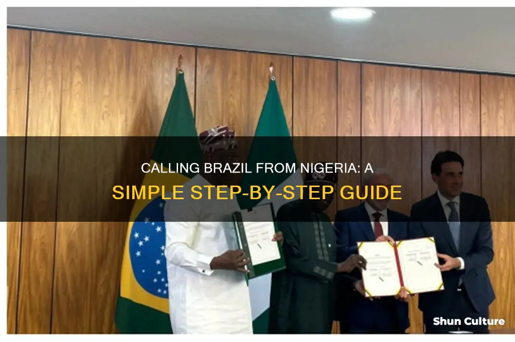 how to call brazil from nigeria
