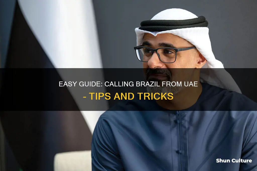 how to call brazil from uae