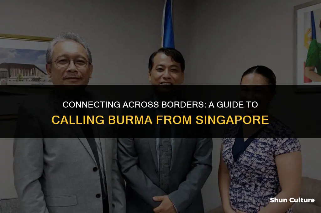 how to call burma from singapore