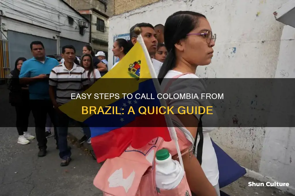 how to call colombia from brazil