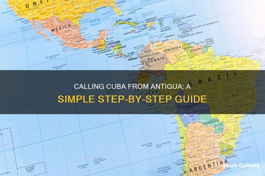 how to call cuba from antigua