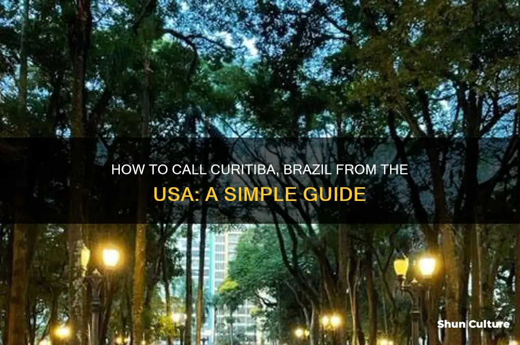 how to call curitiba brazil from usa