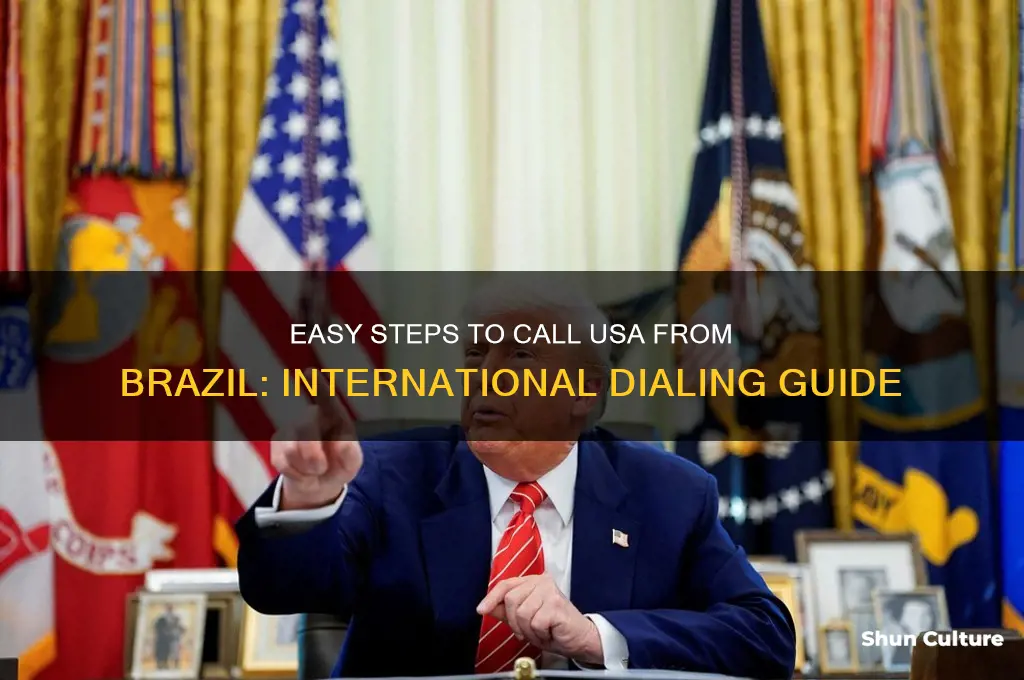 how to call international from brazil to usa
