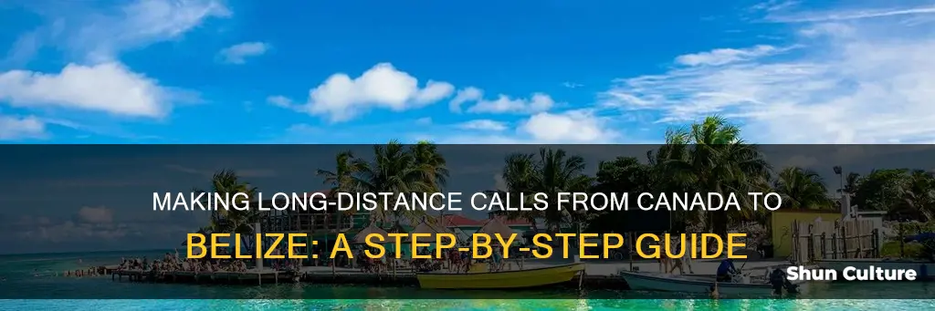 how to call long distance from canada to belize