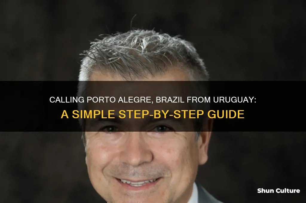 how to call porto alegre brazil from uruguay