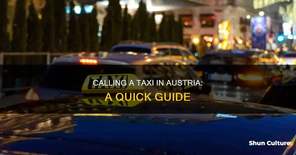 how to call taxi in austria