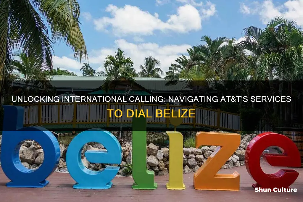 how to call the states from belize using att