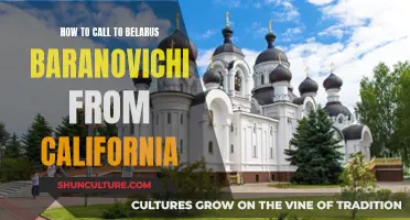 Calling Baranovichi, Belarus from California: A Step-by-Step Guide