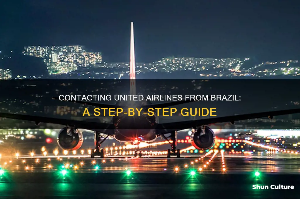 how to call united airlines from brazil