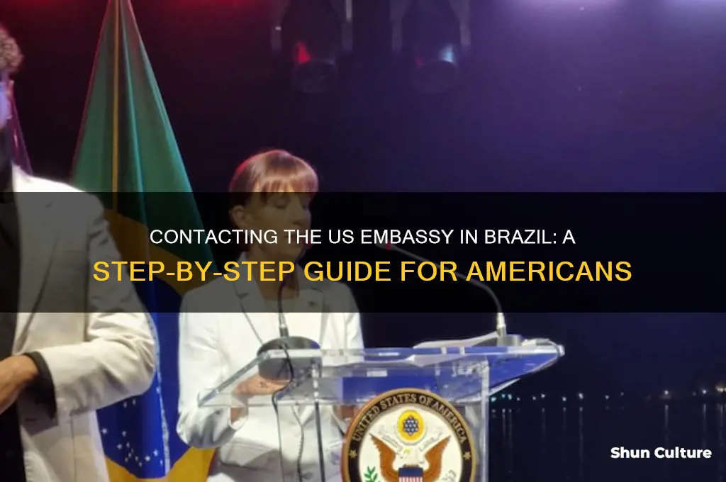 how to call us embassy in brazil from the us