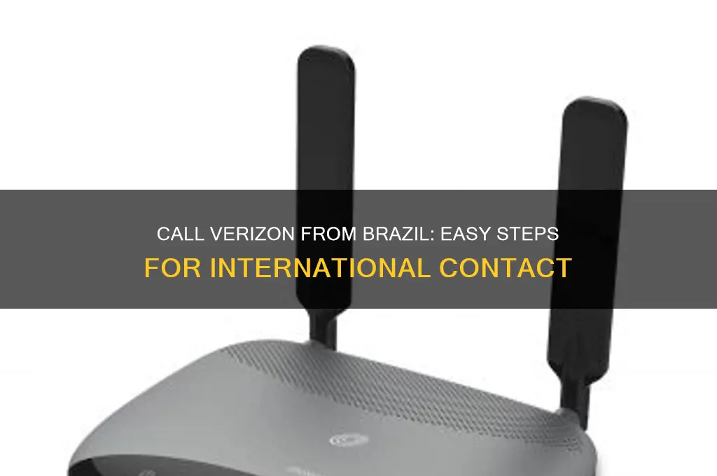 how to call us from brazil on verizon