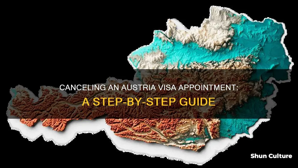 how to cancel appointment austria visa