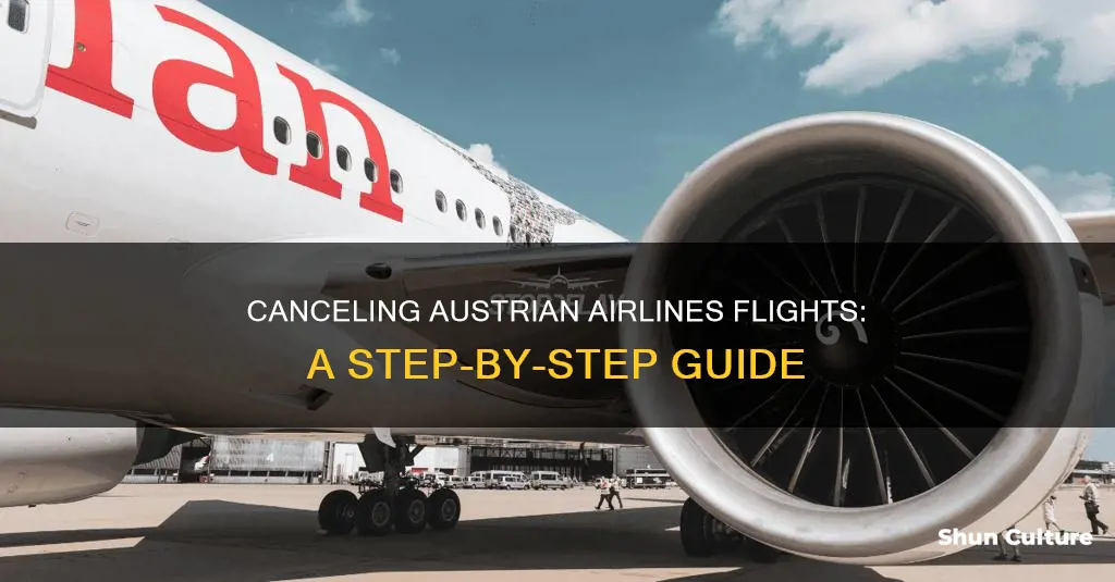 how to cancel austrian airlines flight