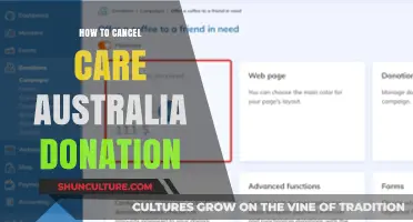 Canceling Your CARE Australia Donation: A Step-by-Step Guide
