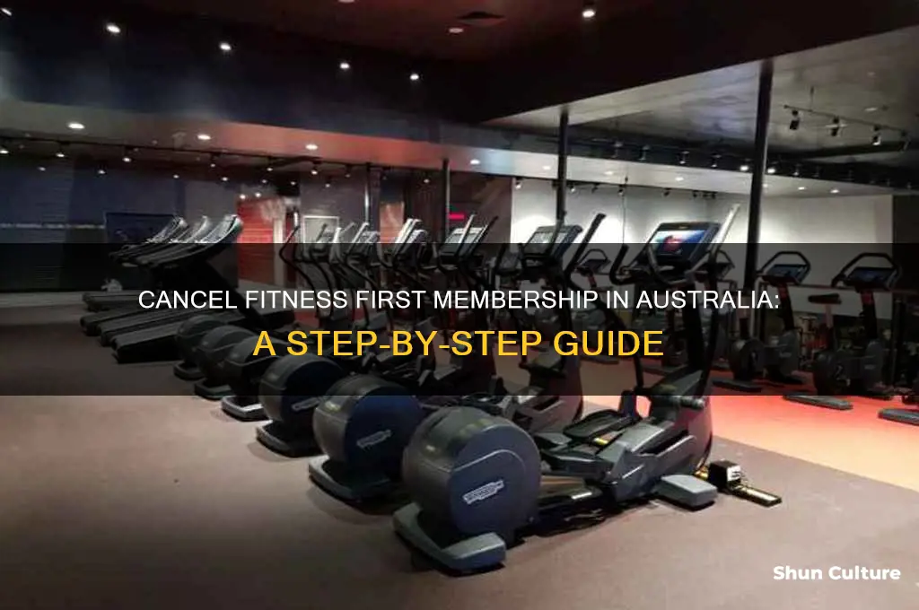 how to cancel fitness first membership australia