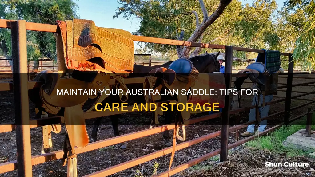 how to care for an australian saddle