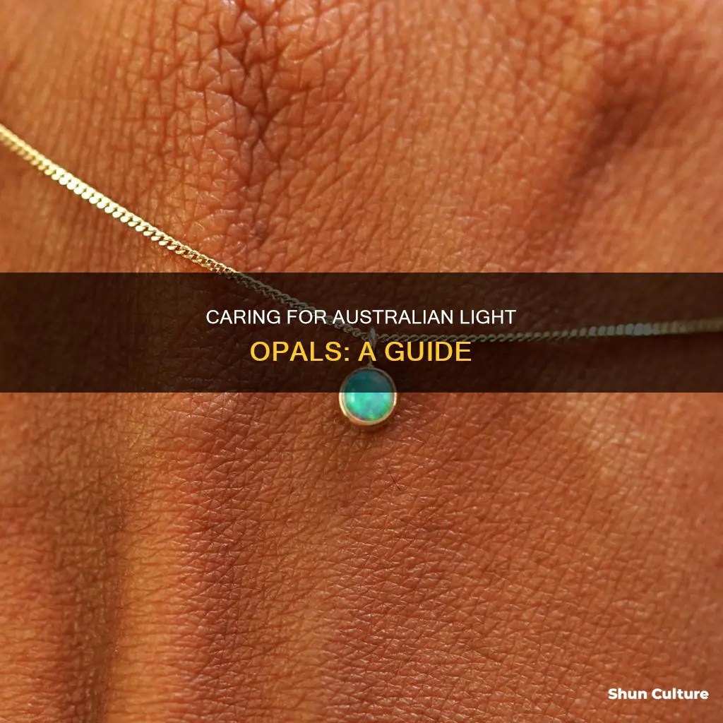 how to care for australian light opals