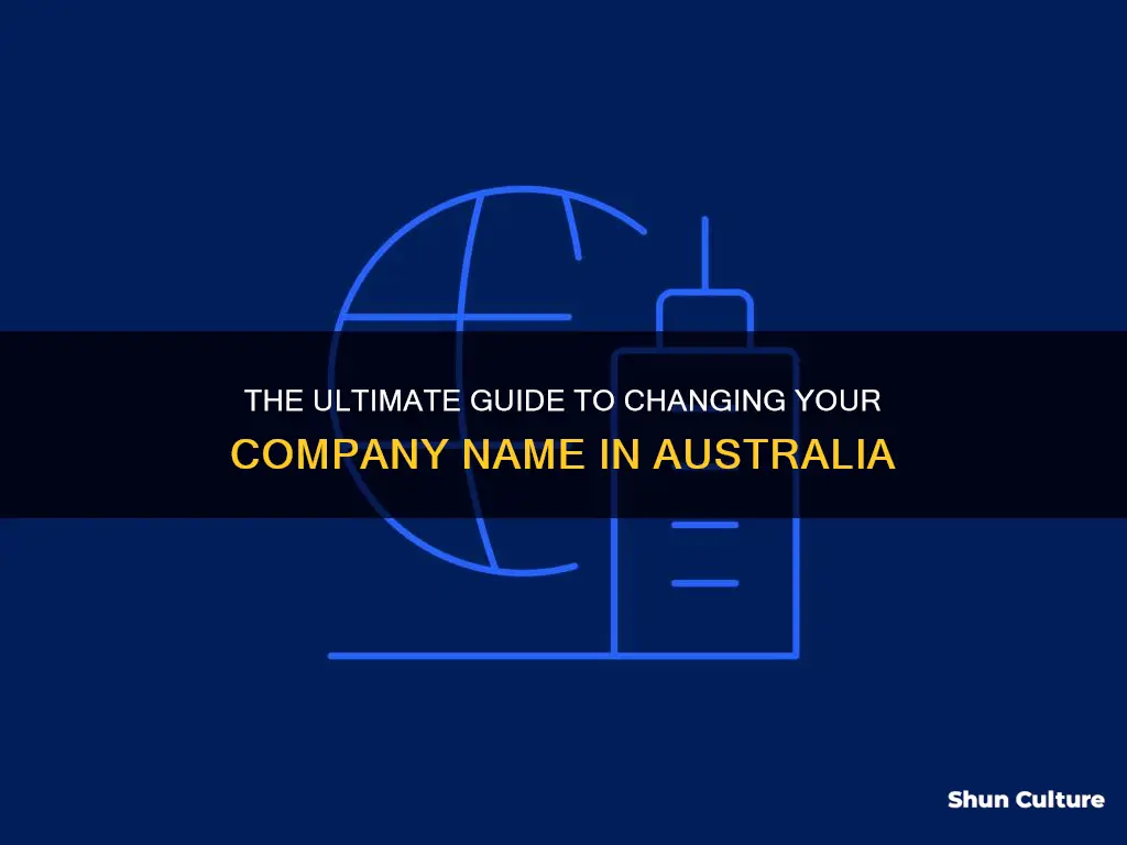 how to change a company name in australia