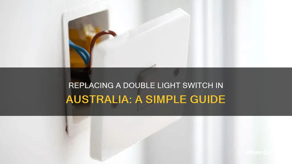 how to change a double light switch australia