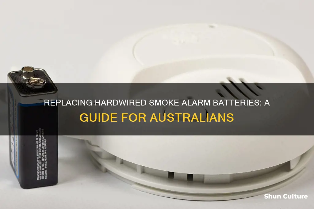 how to change a hardwired smoke alarm battery australia