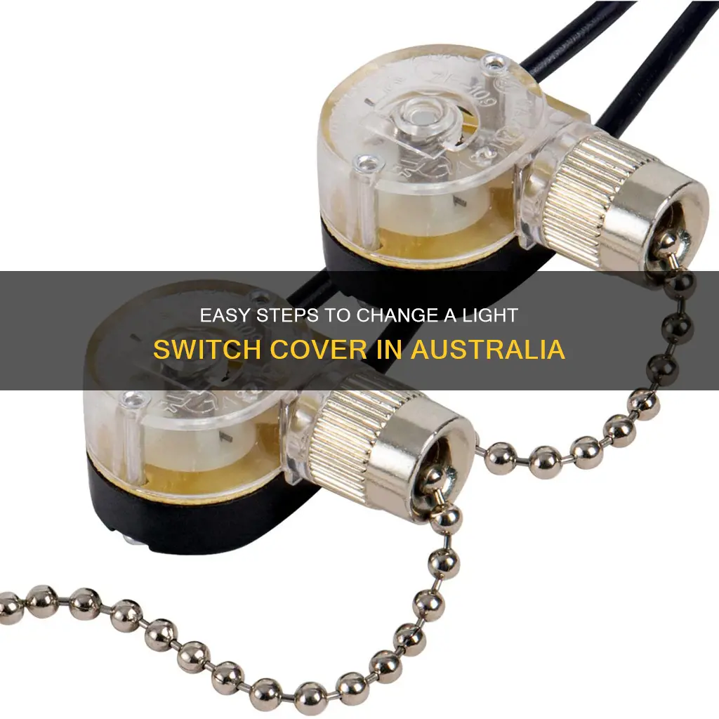 how to change a light switch cover australia