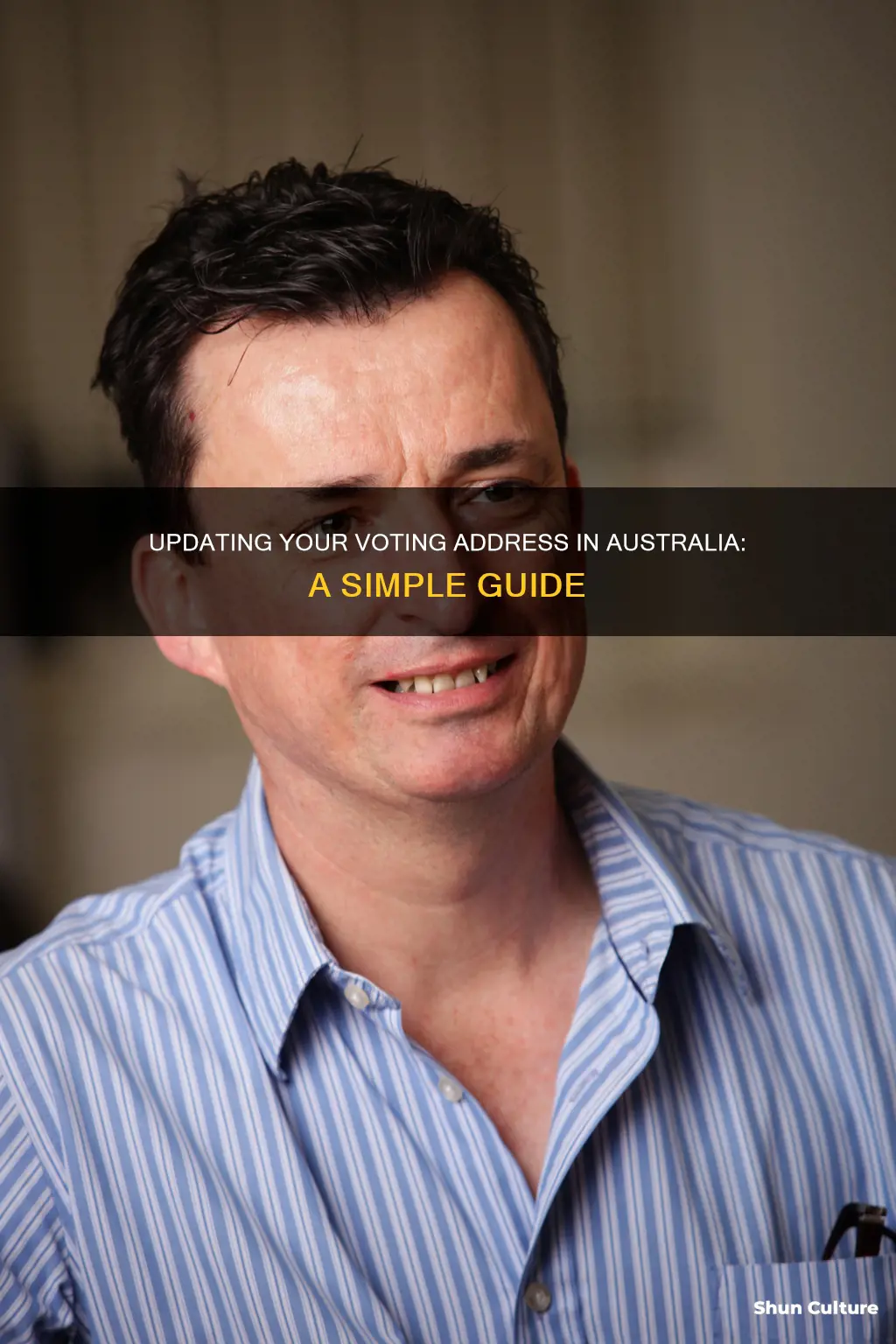 how to change address for voting australia