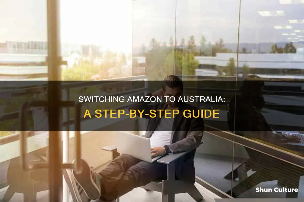 how to change amazon country to australia