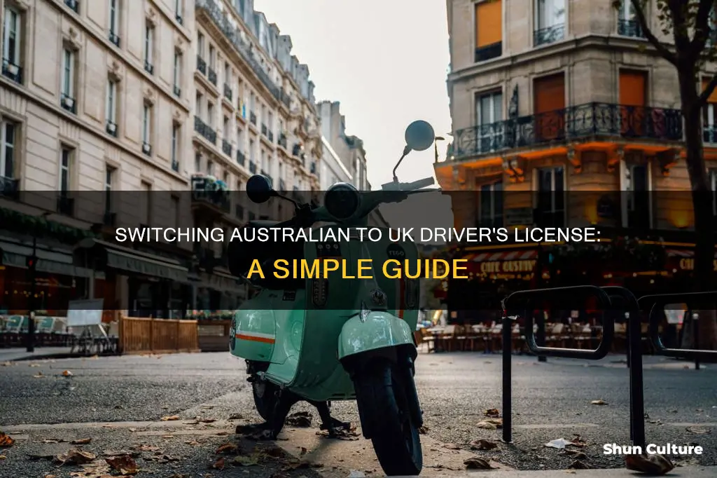 how to change australian drivers license to uk