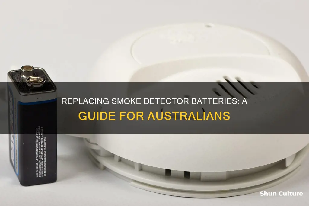 how to change battery in smoke detector australia