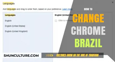How to Change Chrome's Language Settings from Brazilian Portuguese